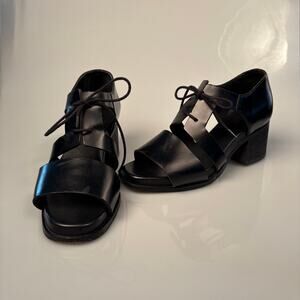 Black COS Chunky Block Heel Sandals